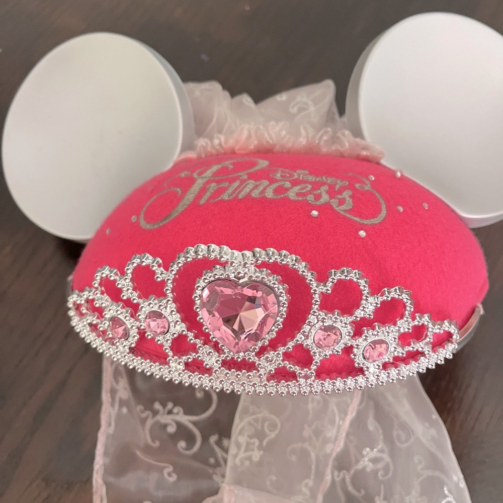 Disney Princess Pink Ear Hat with Veil